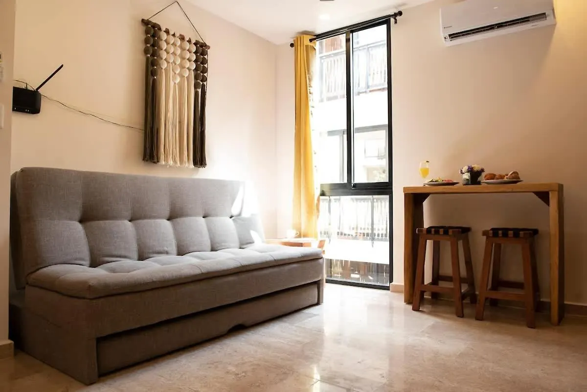 1Br Apartment - Cozy Design & Private Pool 툴룸 멕시코